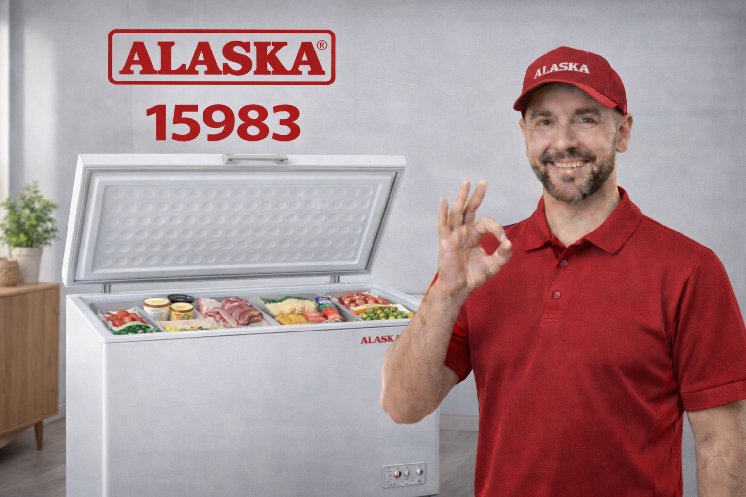 صيانة ديب فريزر افقي الاسكا