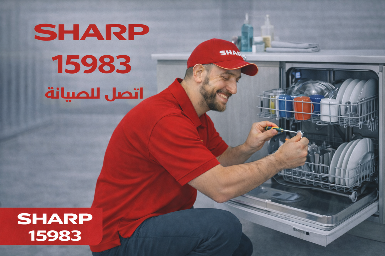 صيانة غسالة اطباق شارب