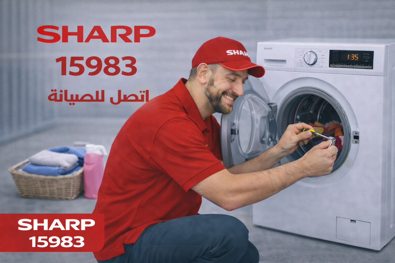 صيانة غسالة شارب